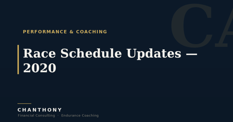 Race Schedule Updates – 2020
